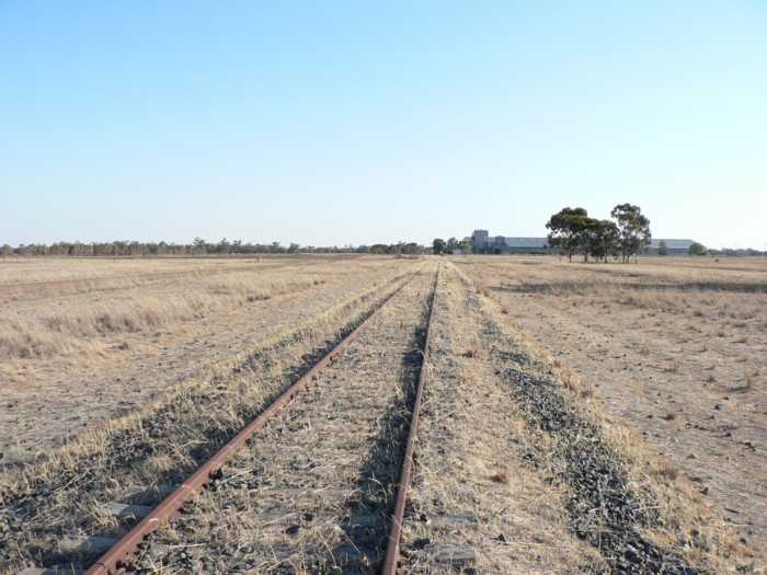 No trace remains in this view looking south.