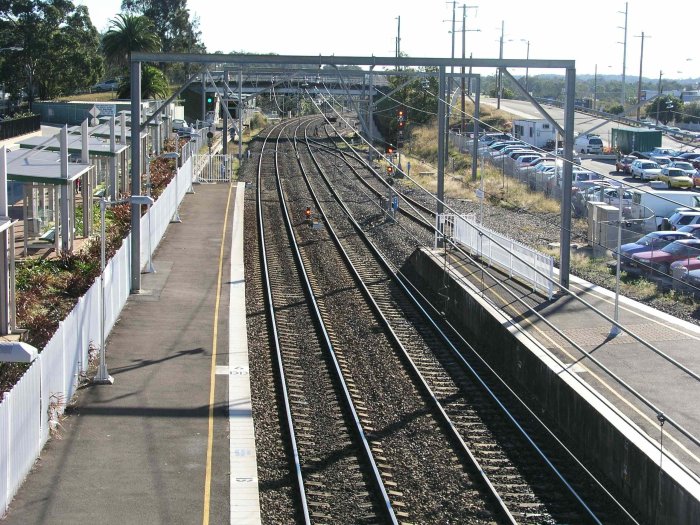 The view looking north towards Newcastle.  