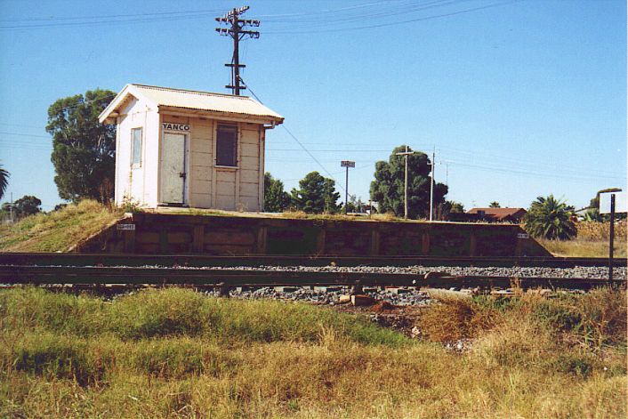 
The short platform and safeworking hut at Yanco.
