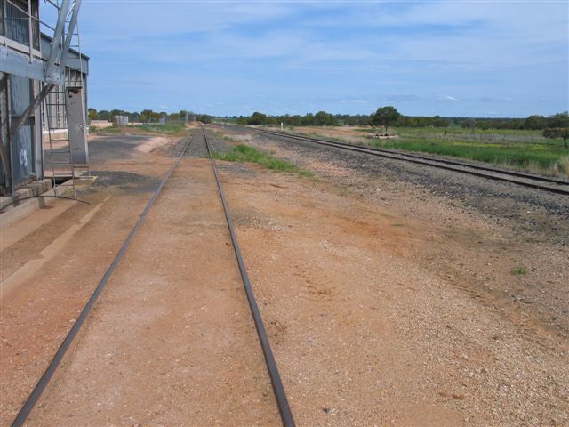 The view looking north.